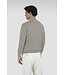 wollen zip trui met Alcantara® details lichtgrijs