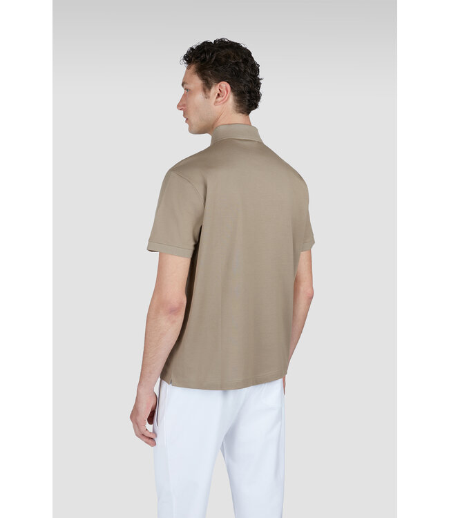 korte mouw polo beige