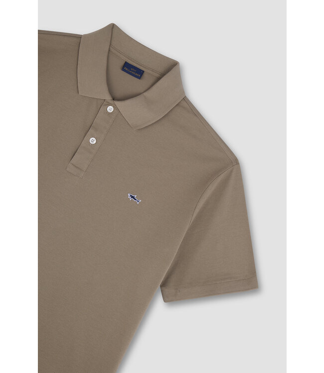 korte mouw polo beige