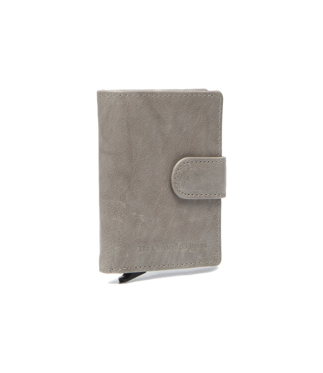 leren pashouder Prague lichtgrijs