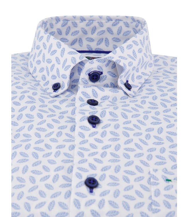 regular fit overhemd bleu blaadje
