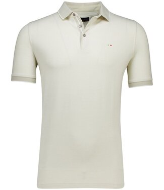 Portofino korte mouw pique polo creme