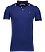 korte mouw piqué polo donkerblauw