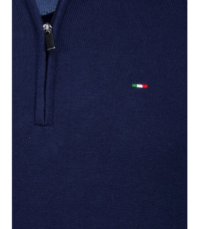halfzip trui marine