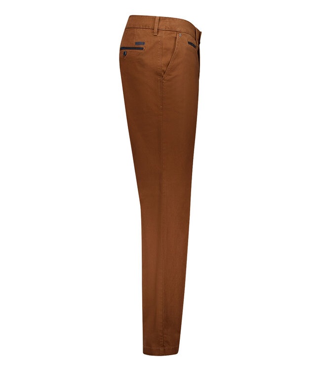 Benny-3 modern fit winter chino cognac