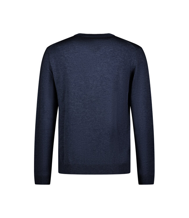 wollen ronde hals trui marine