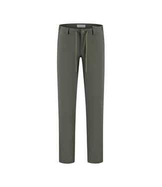 NORTH84 bonded travel chino donkergroen