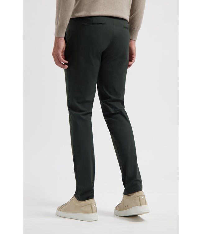 bonded travel chino donkergroen