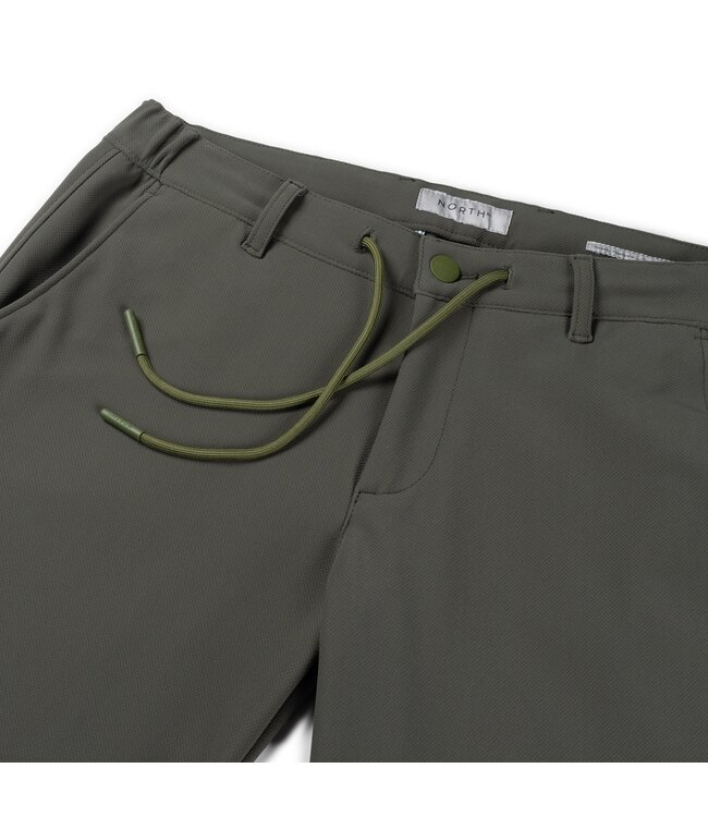 bonded travel chino donkergroen