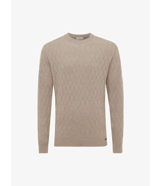 Gentiluomo wol cashmere trui beige