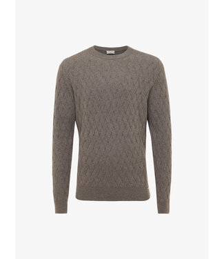 Gentiluomo wol cashmere trui bruin
