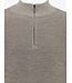 half zip trui bruin
