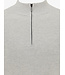 half zip trui lichtgrijs