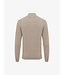 half buttonzip trui beige