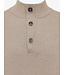 half buttonzip trui beige