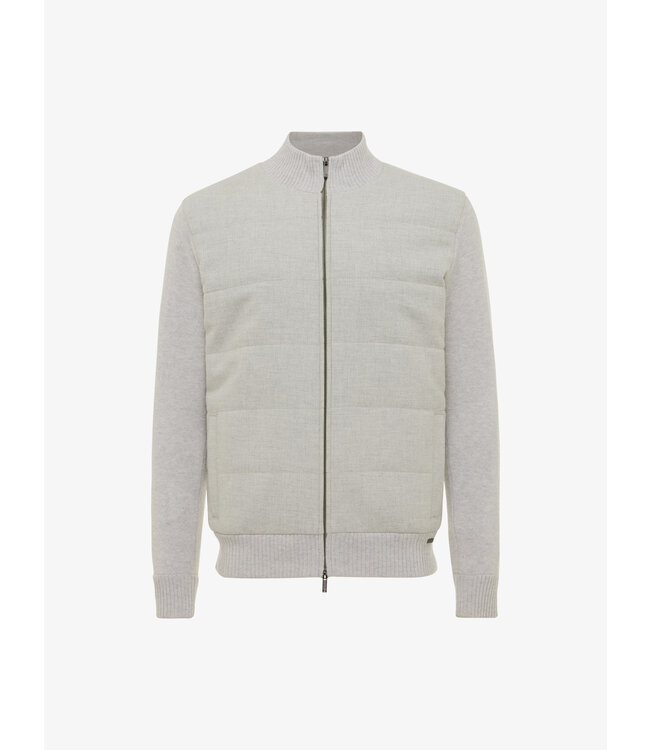 hybride vest lichtgrijs