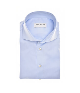 John Miller slim fit overhemd lichtblauw