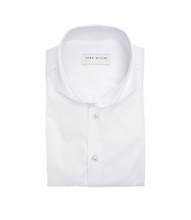 slim fit non iron overhemd wit