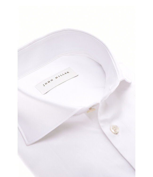 slim fit non iron overhemd wit