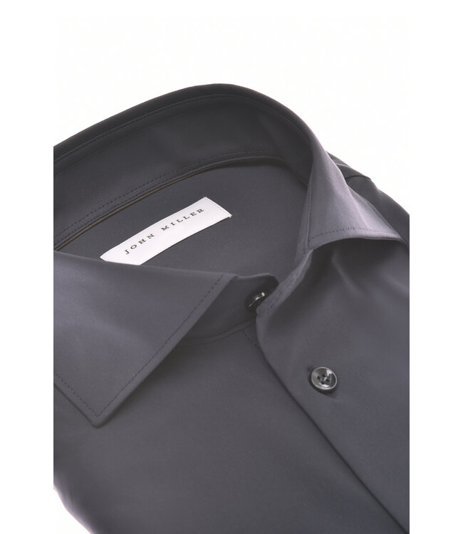 slim fit hyperstretch overhemd antraciet