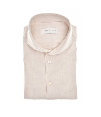 John Miller slim fit overhemd ecru