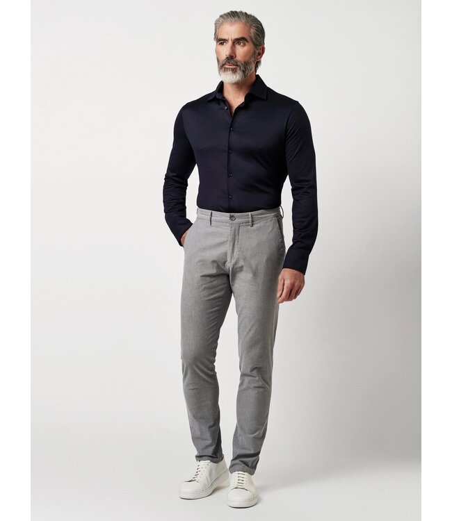 two-ply jersey overhemd marine