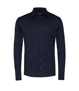 Desoto Luxury two-ply jersey overhemd marine