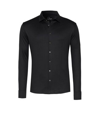 Desoto Luxury two-ply jersey overhemd zwart