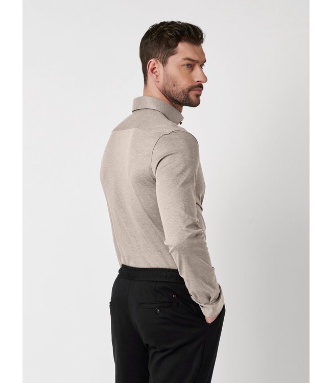 jersey overhemd crème
