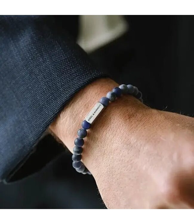 Natural Ned edelsteen armband matt sodalite