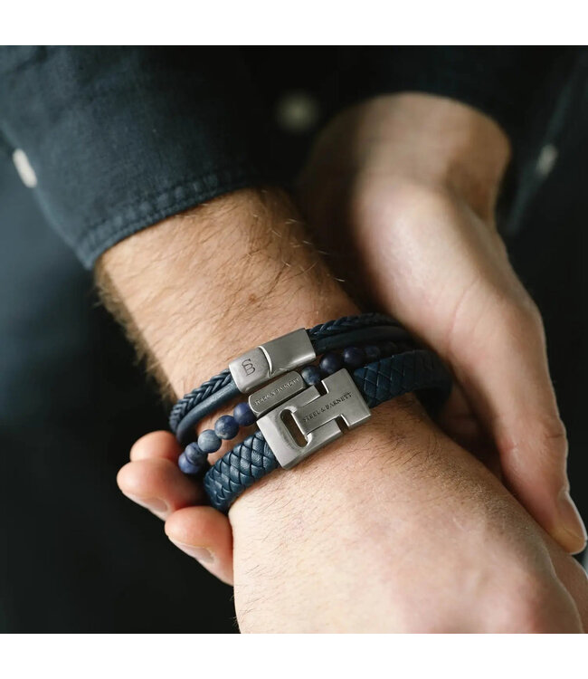 Natural Ned edelsteen armband matt sodalite