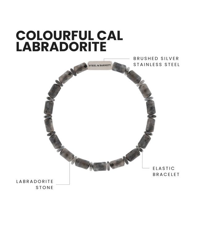 Colourful Cal edelsteen armband spectrolite