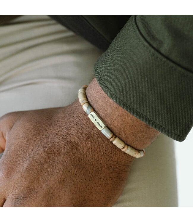 Colourful Cal edelsteen armband aqua terra