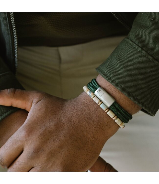 Colourful Cal edelsteen armband aqua terra