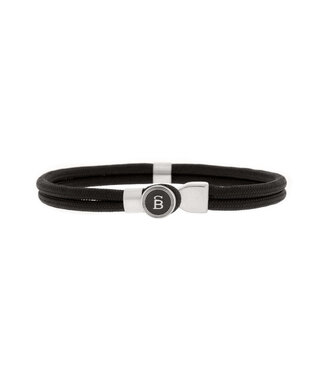 Steel & Barnett Riptide touw armband zwart Steel & Barnett Riptide touw armband zwart