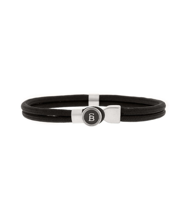 Riptide touw armband zwart