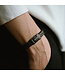 Harrison leren armband black edition