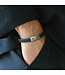 Denby leren armband blauw