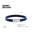 Denby leren armband blauw