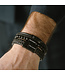 Denby leren armband black edition