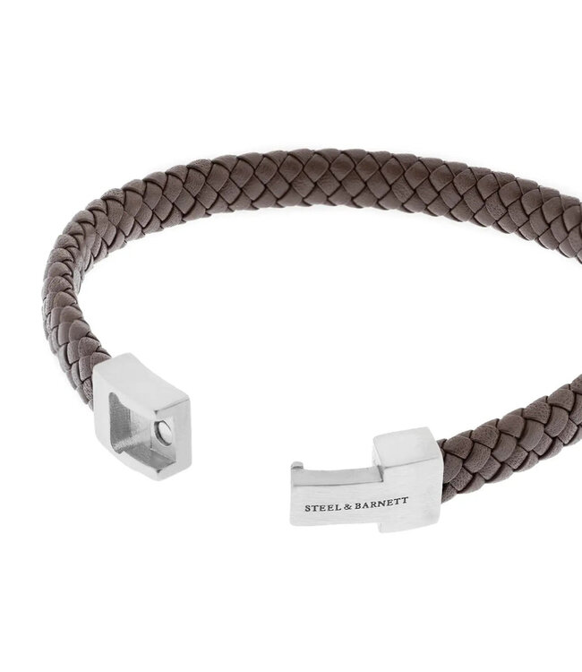 Archie leren armband bruin