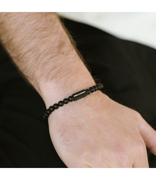 Natural Ned edelsteen armband  black edition