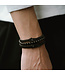 Natural Ned edelsteen armband  black edition