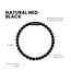 Natural Ned edelsteen armband  black edition