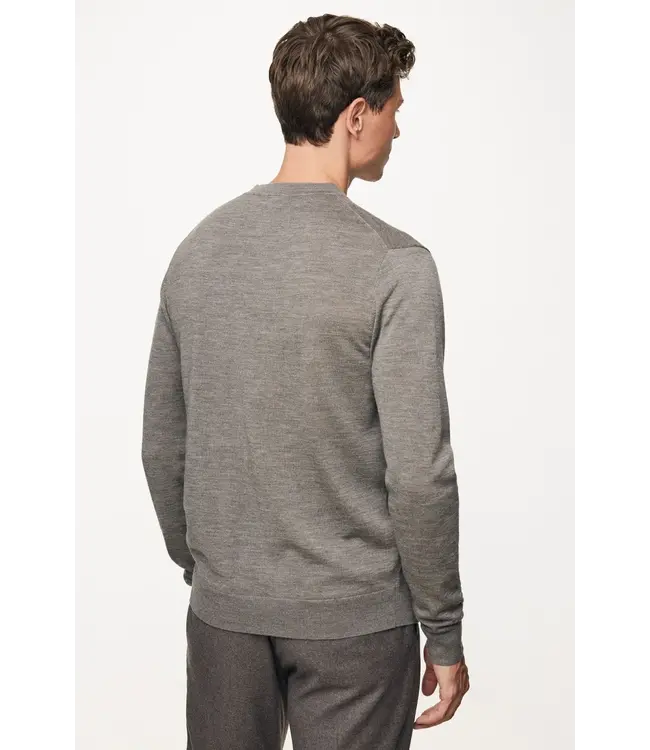 ronde hals trui bruin