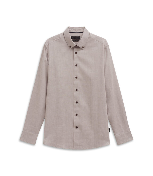 modern fit overhemd beige