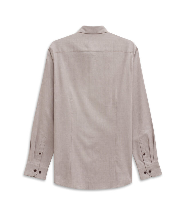 modern fit overhemd beige