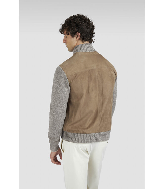 hybride suède vest moonbeam-fungi