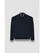 wollen half zip trui marine