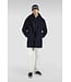 wollen half zip trui marine
